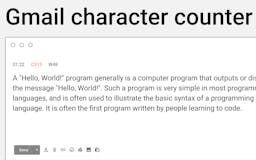 Gmail character counter media 2