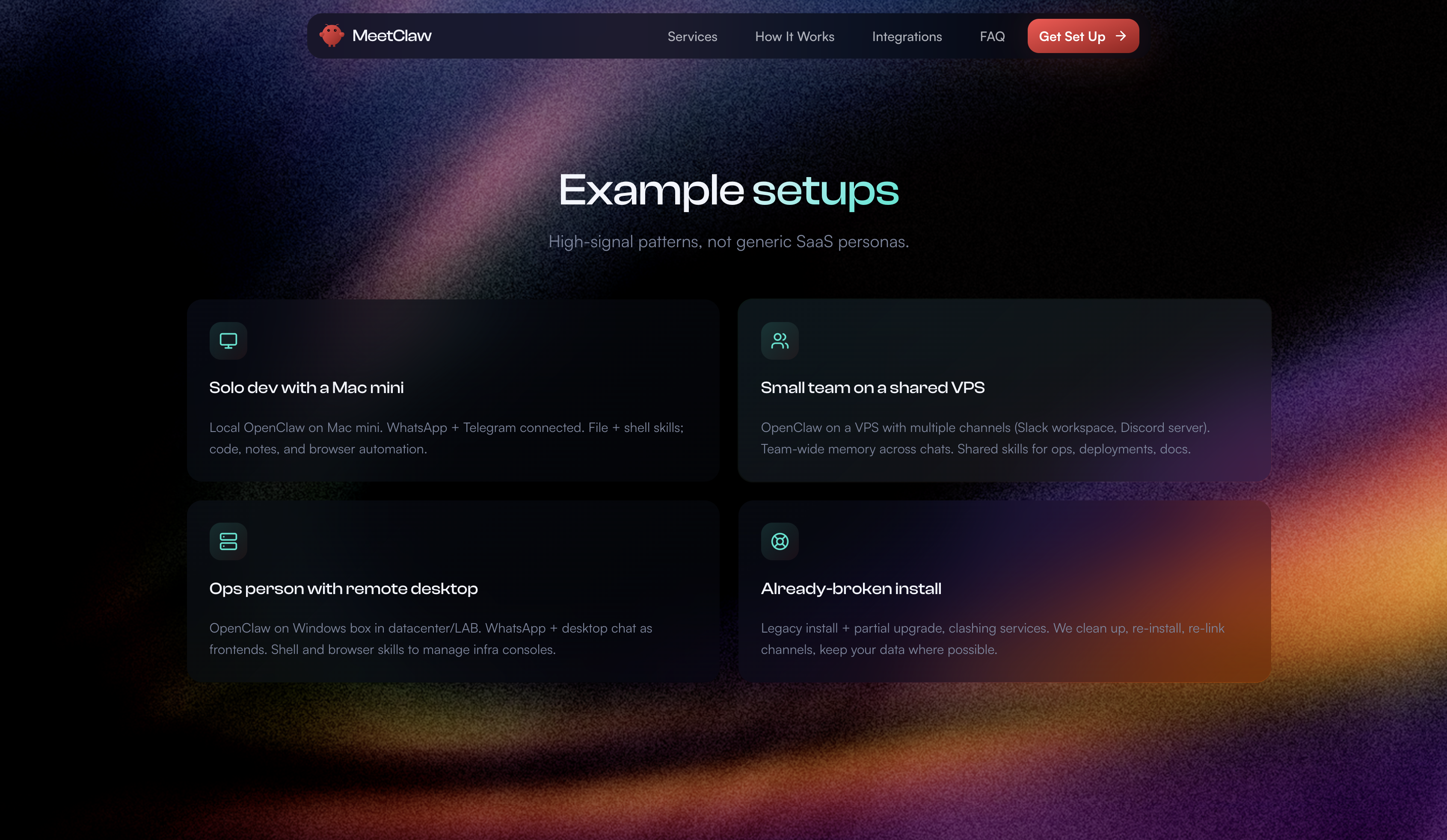 MeetClaw AI - Screenshot 5 showing product features and functionality