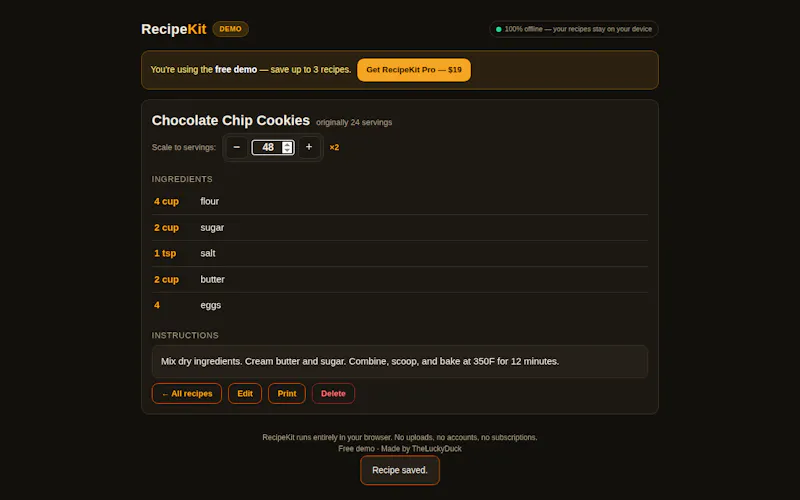 RecipeKit screenshot 2