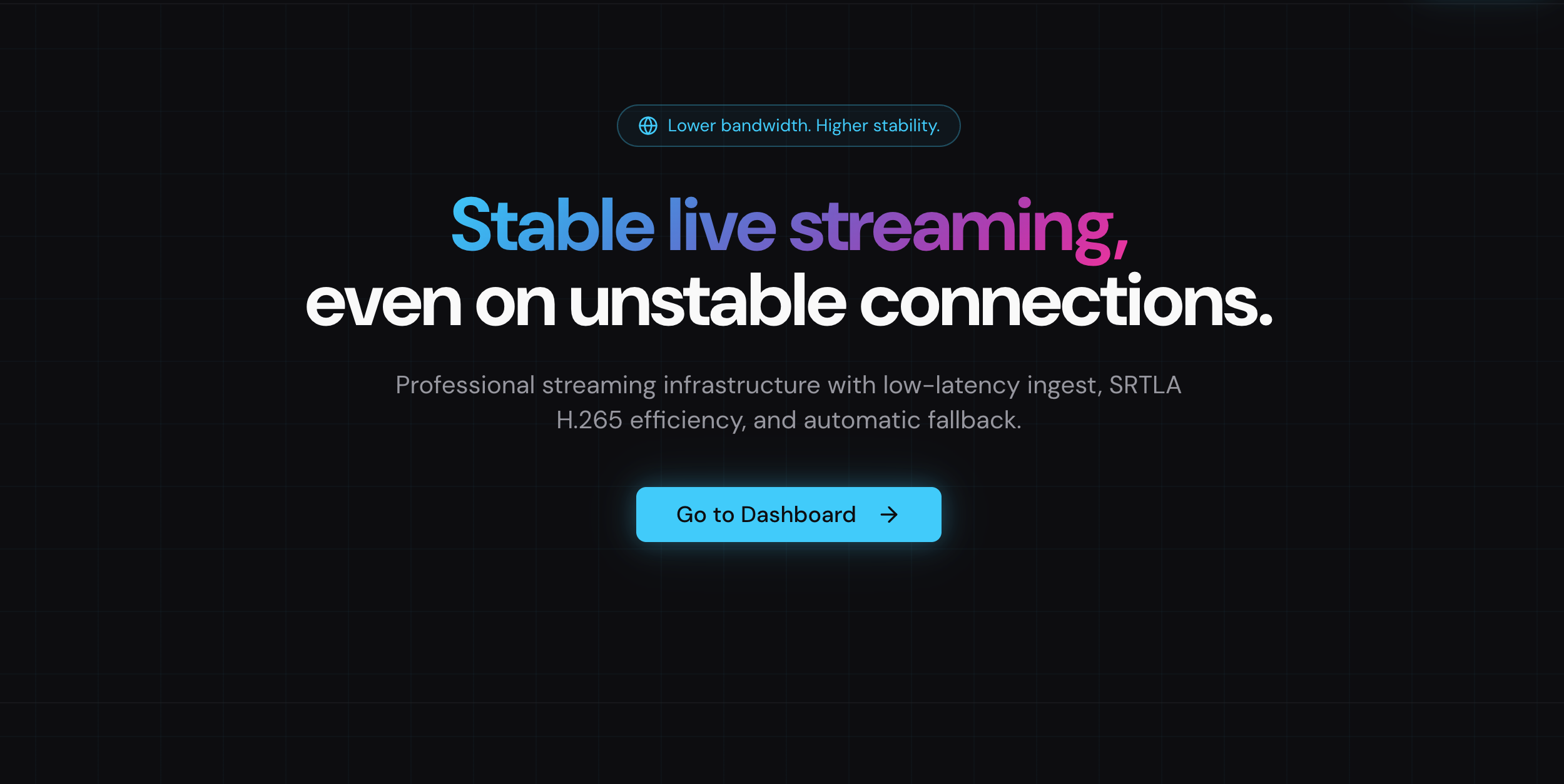 StreamIngest - Main product screenshot demonstrating key features and user interface