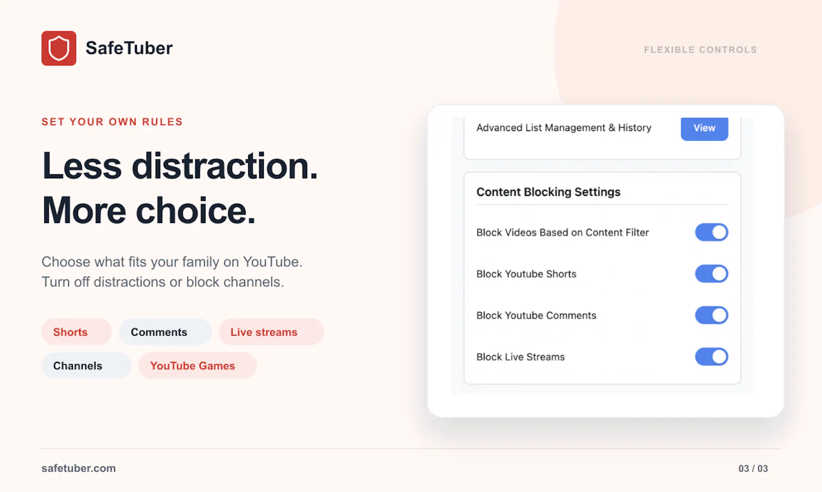 SafeTuber – YouTube Content Filter screenshot 4