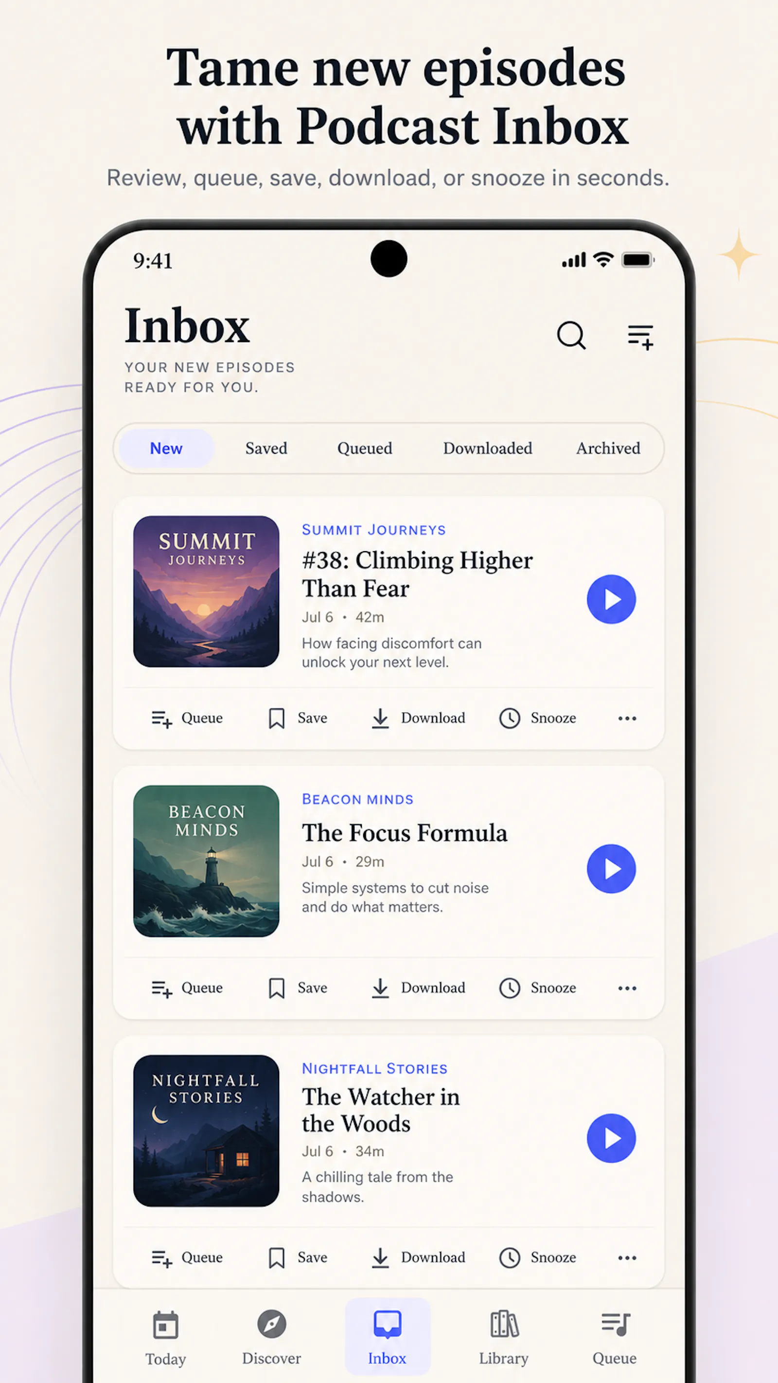 PodQueue screenshot 1