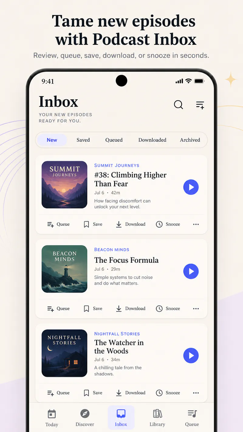 PodQueue screenshot 1