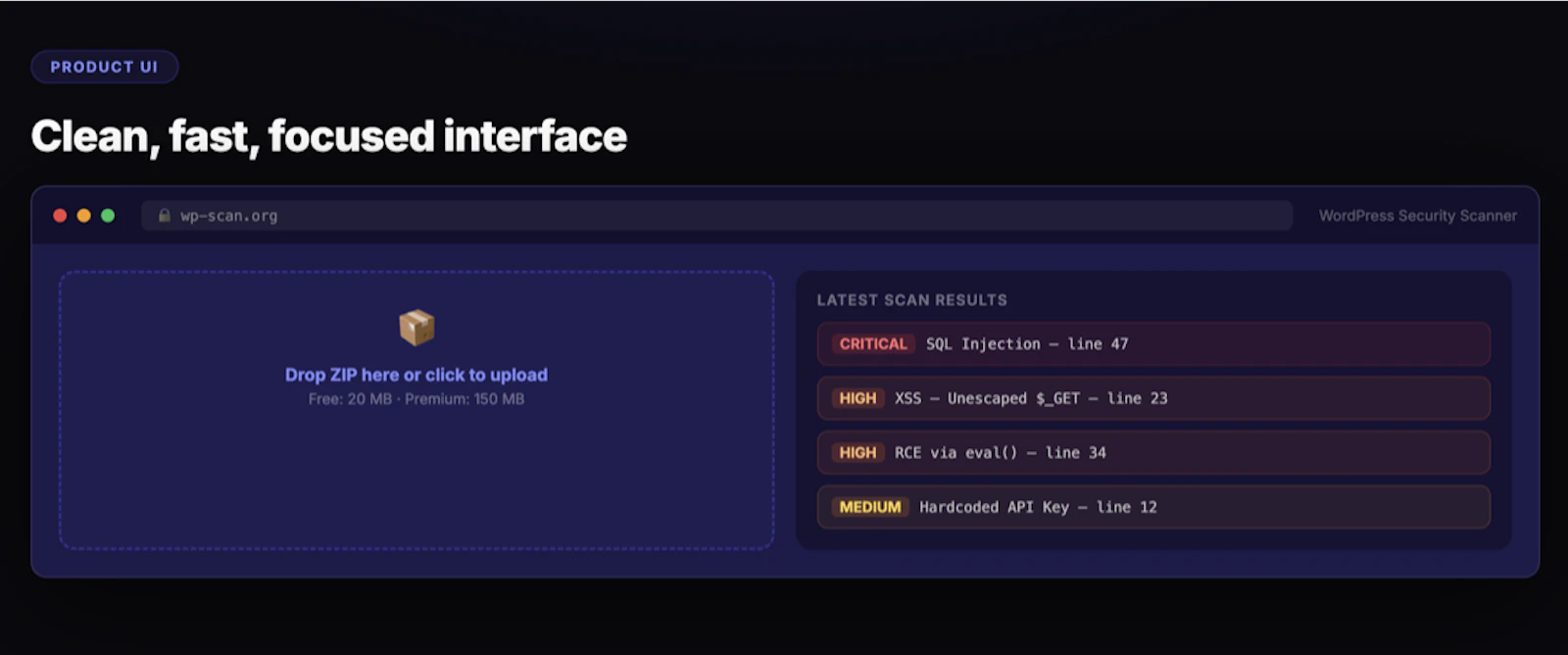 wp-scan.org screenshot 2