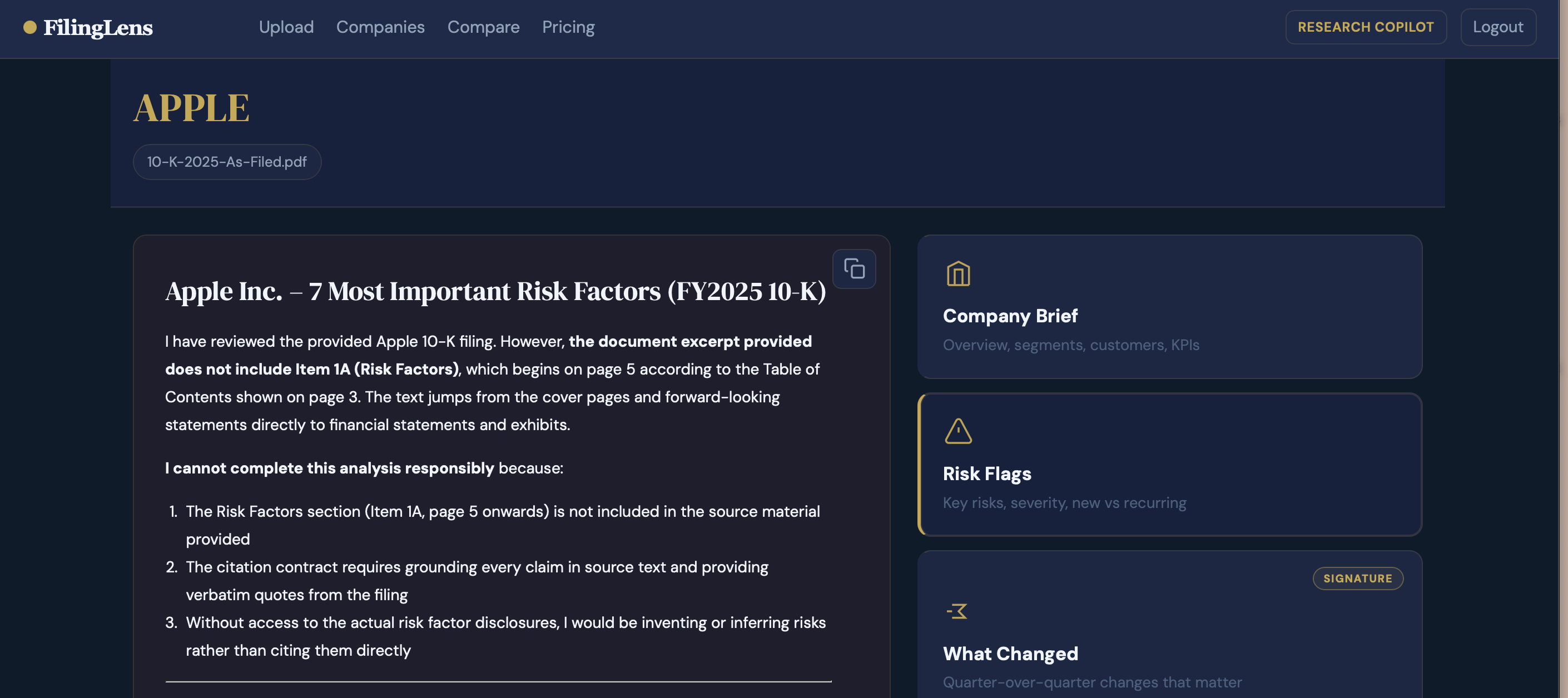 FilingLens gallery image