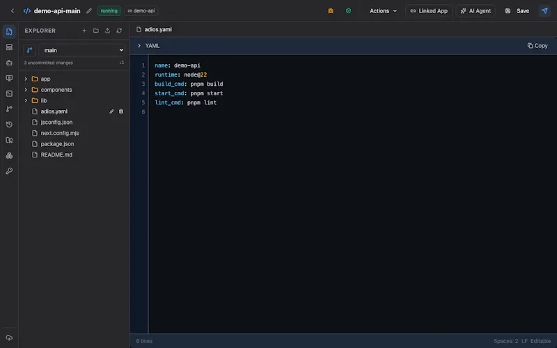 Adios.dev - AI Workspace screenshot 9