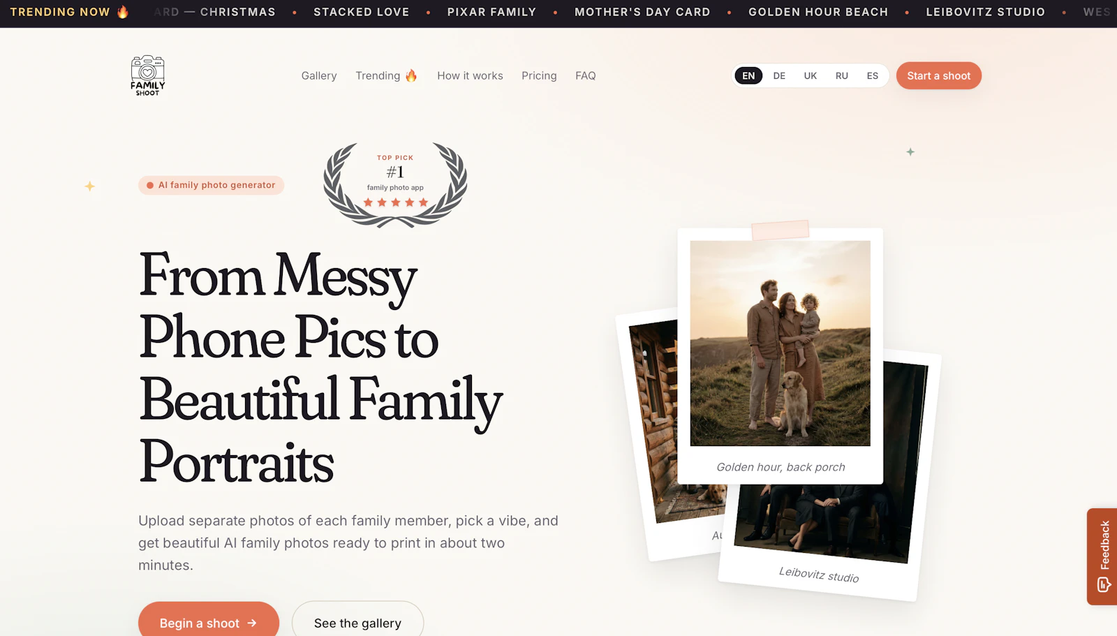 FamilyShoot screenshot 1
