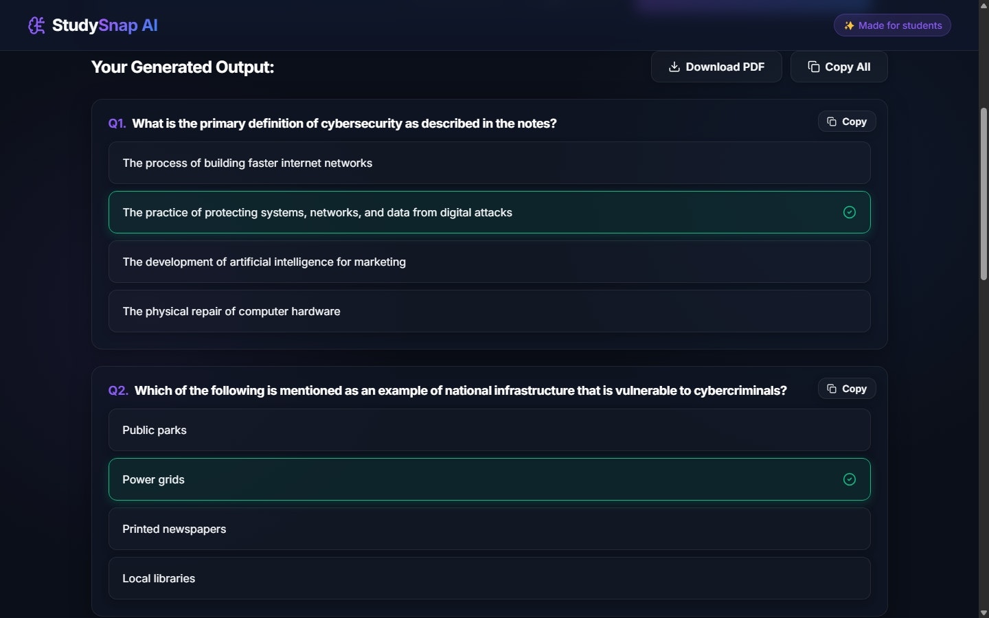 StudySnap AI gallery image