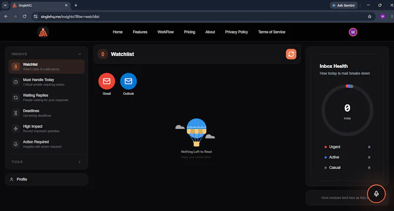 SingleHQ screenshot 3