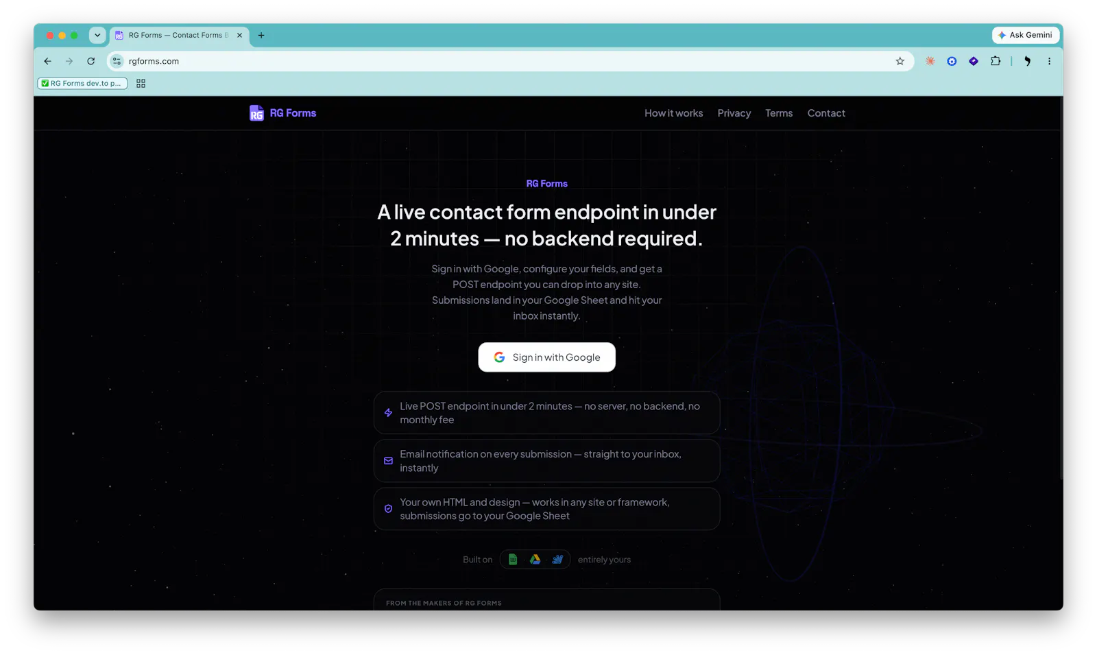 RG Forms screenshot 1