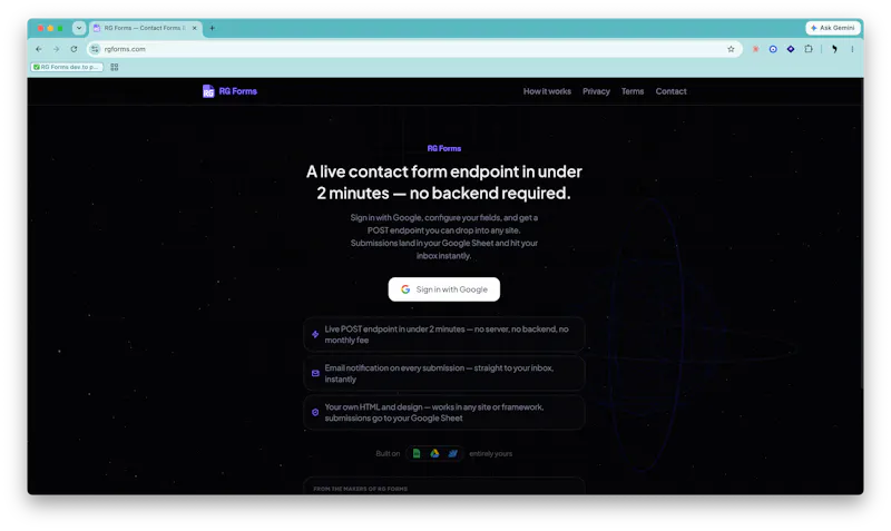 RG Forms screenshot 1