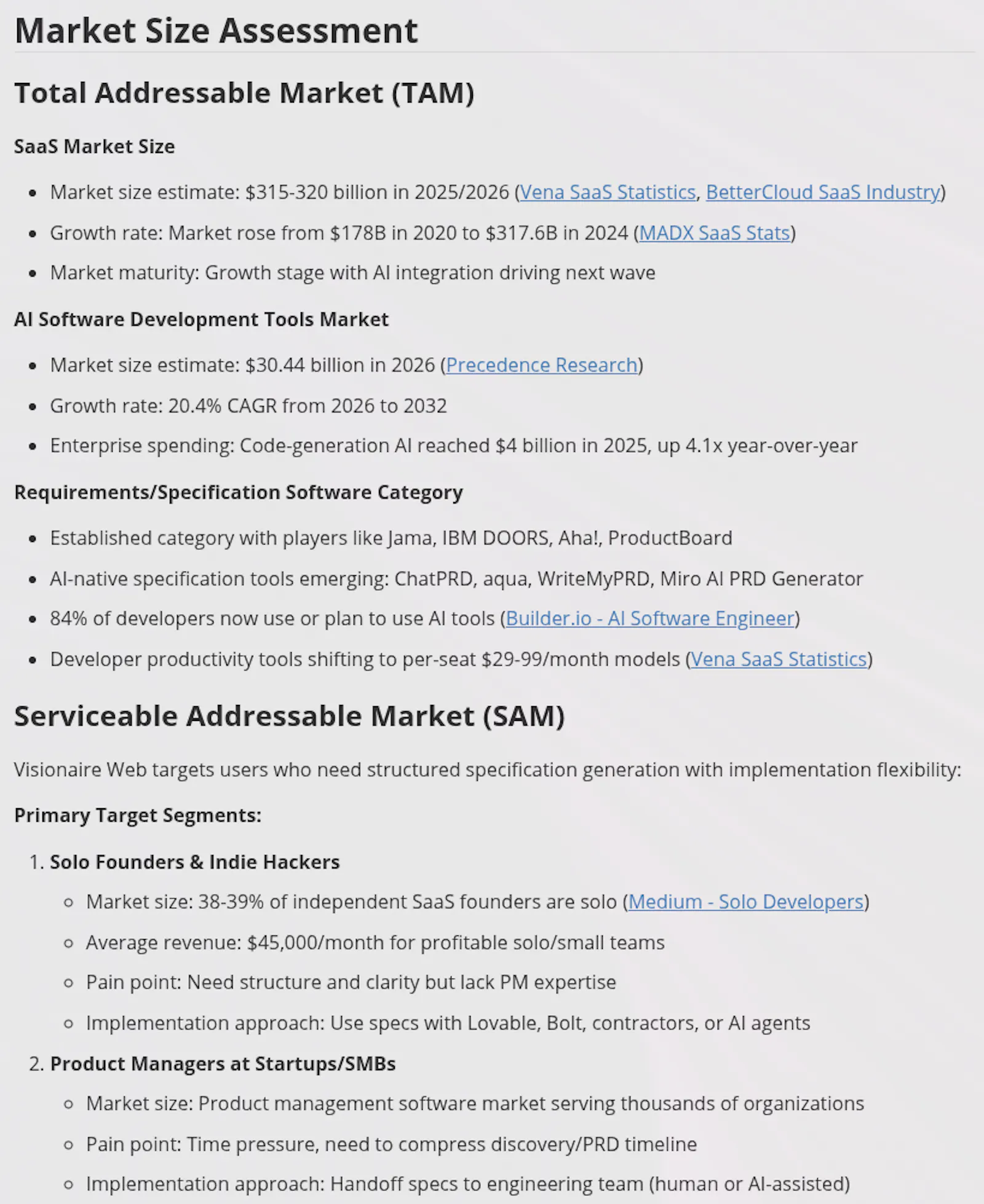 Visionaire — The Spec Is the Product screenshot 1