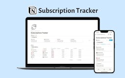 Notion Subscription Tracker media 1