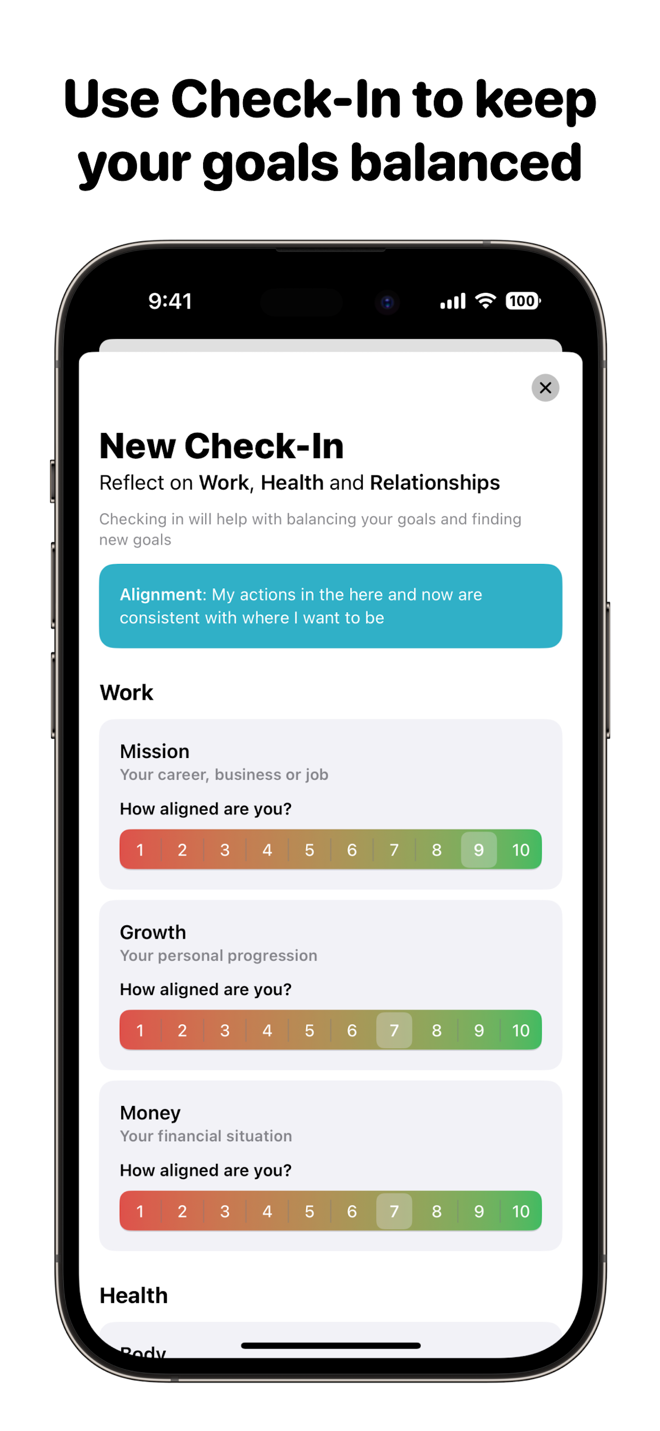 Goal Tracker - Volg uw doelen - Plan, voortgang en bereik doelen media 2