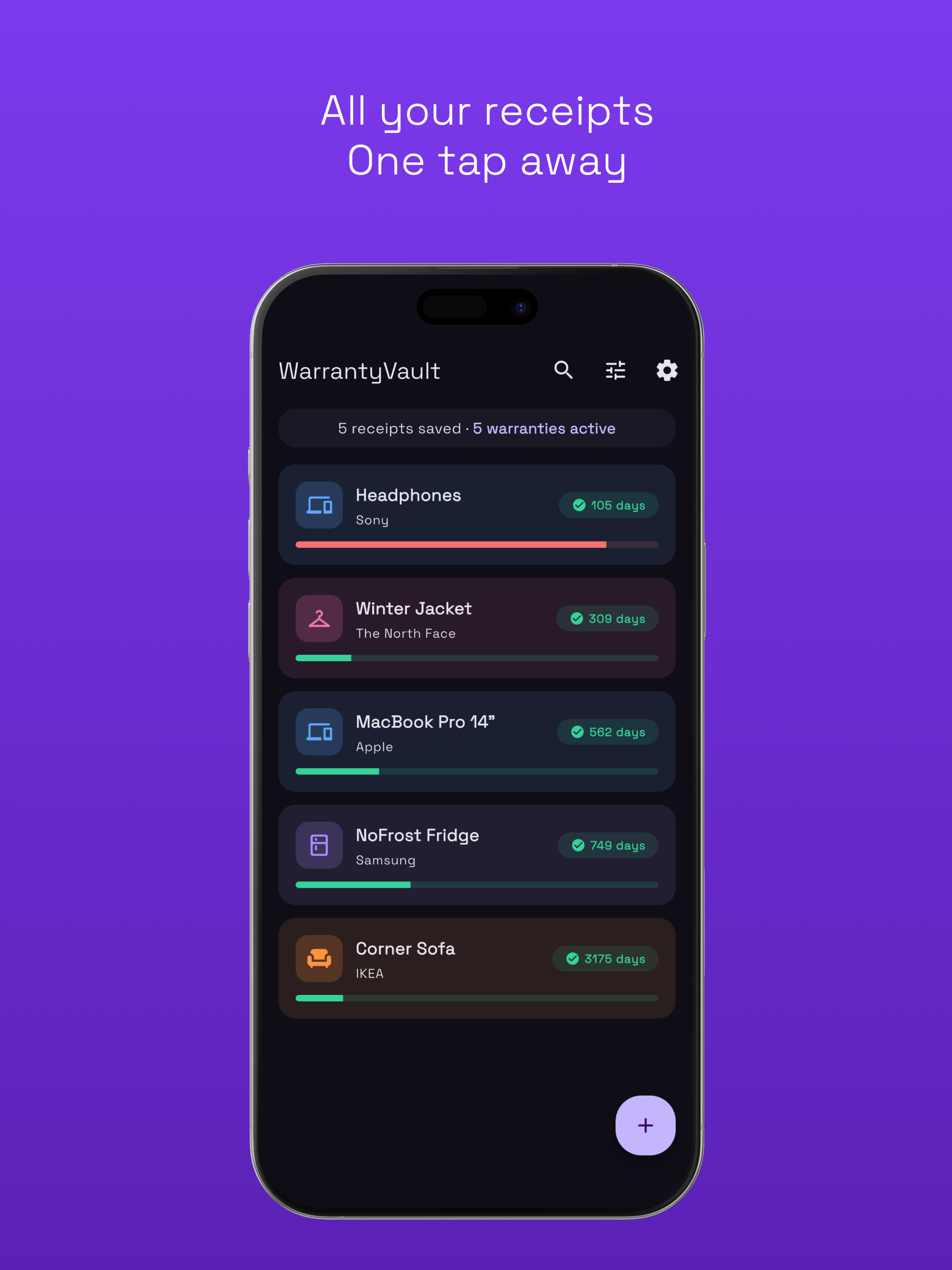 WarrantyVault - Receipt Keeper gallery image