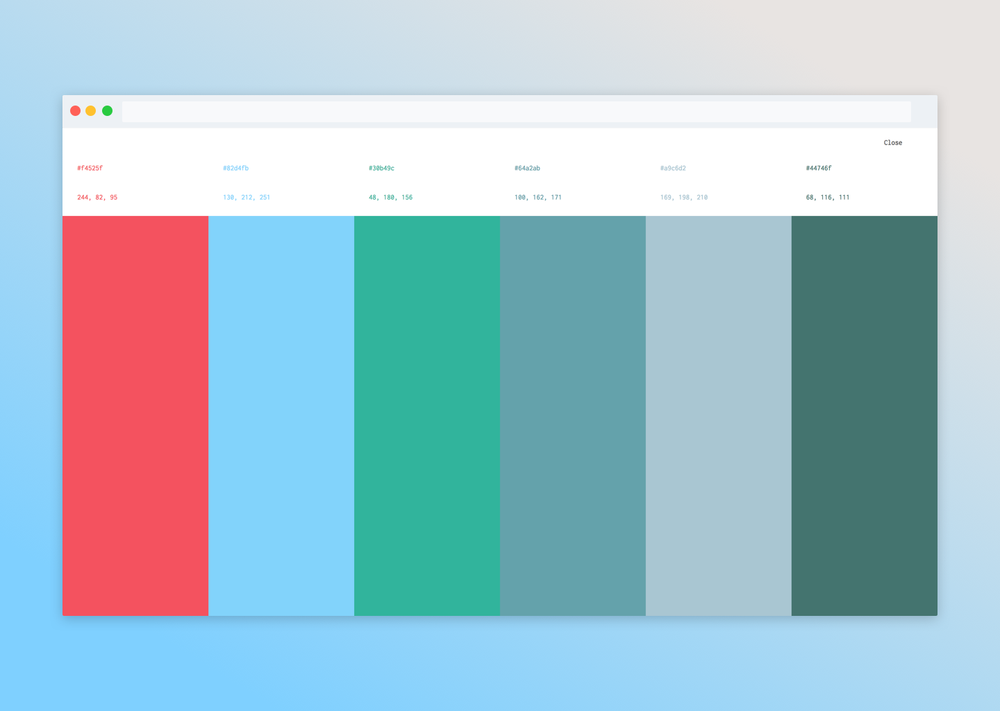 Palette gallery image