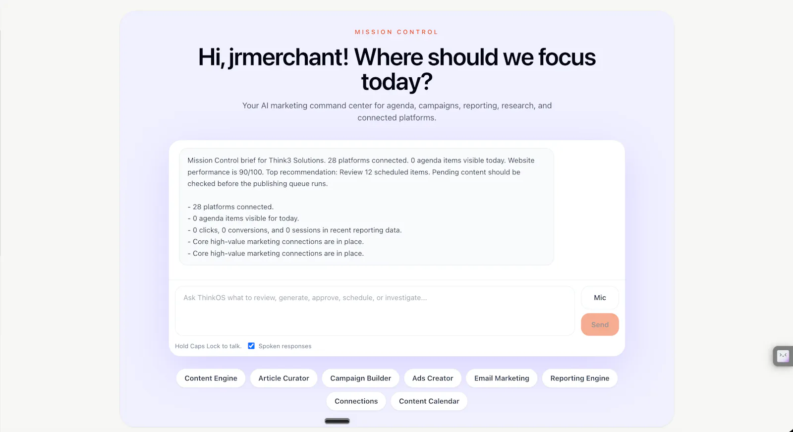 AI Marketing OS for Web3 teams screenshot 1