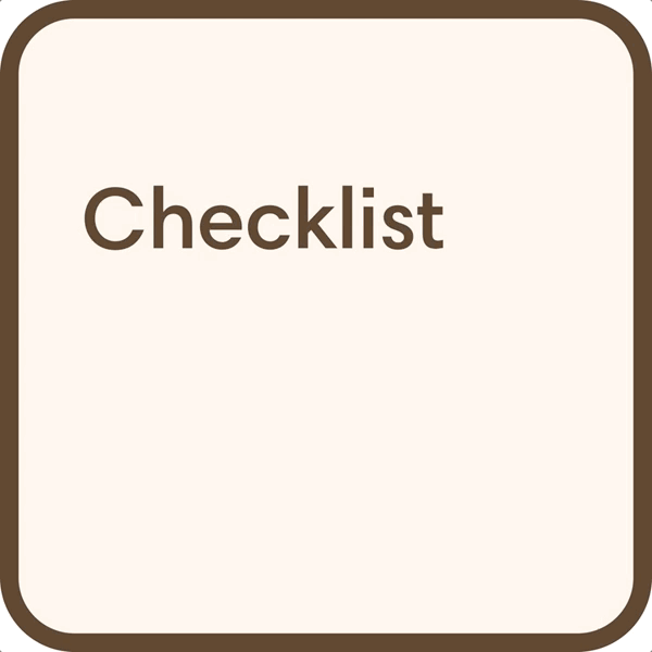 Manager checklist