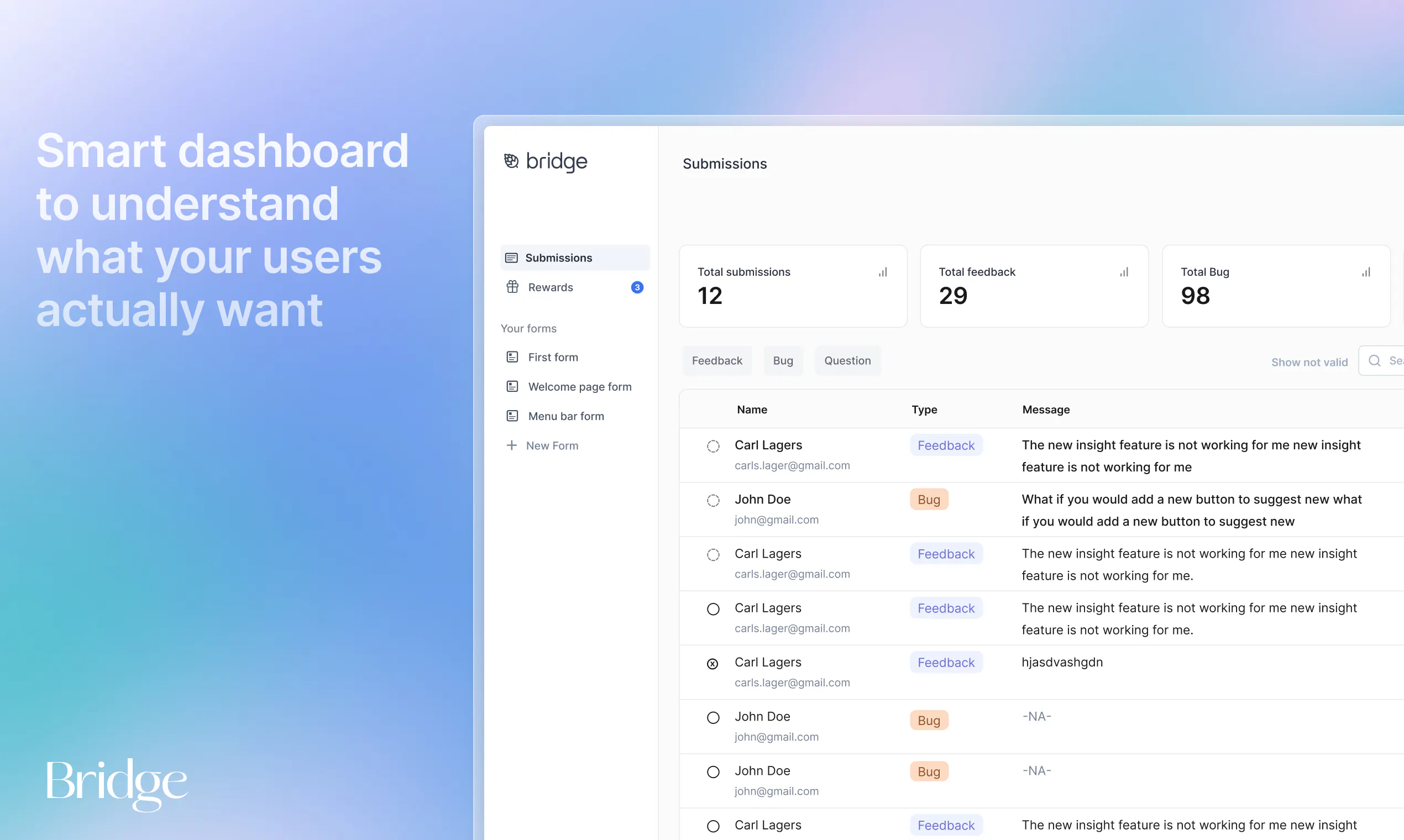 Bridge screenshot