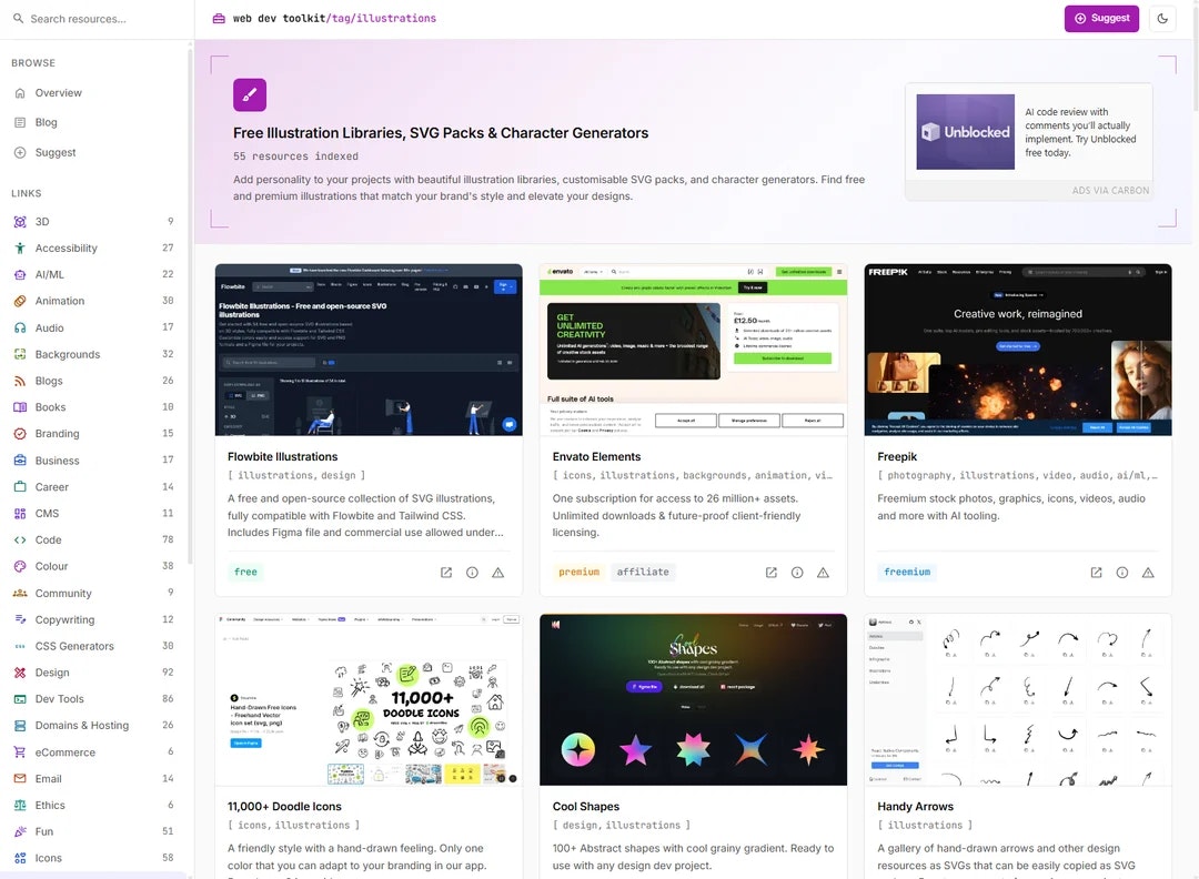 Addy's Web Dev Toolkit - Screenshot 2 showing product features and functionality