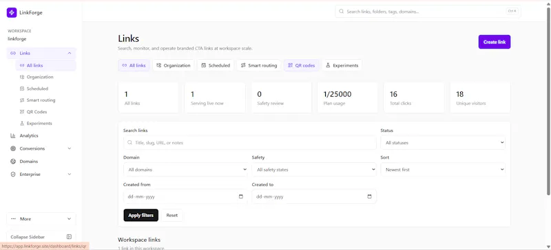 LinkForge screenshot 2