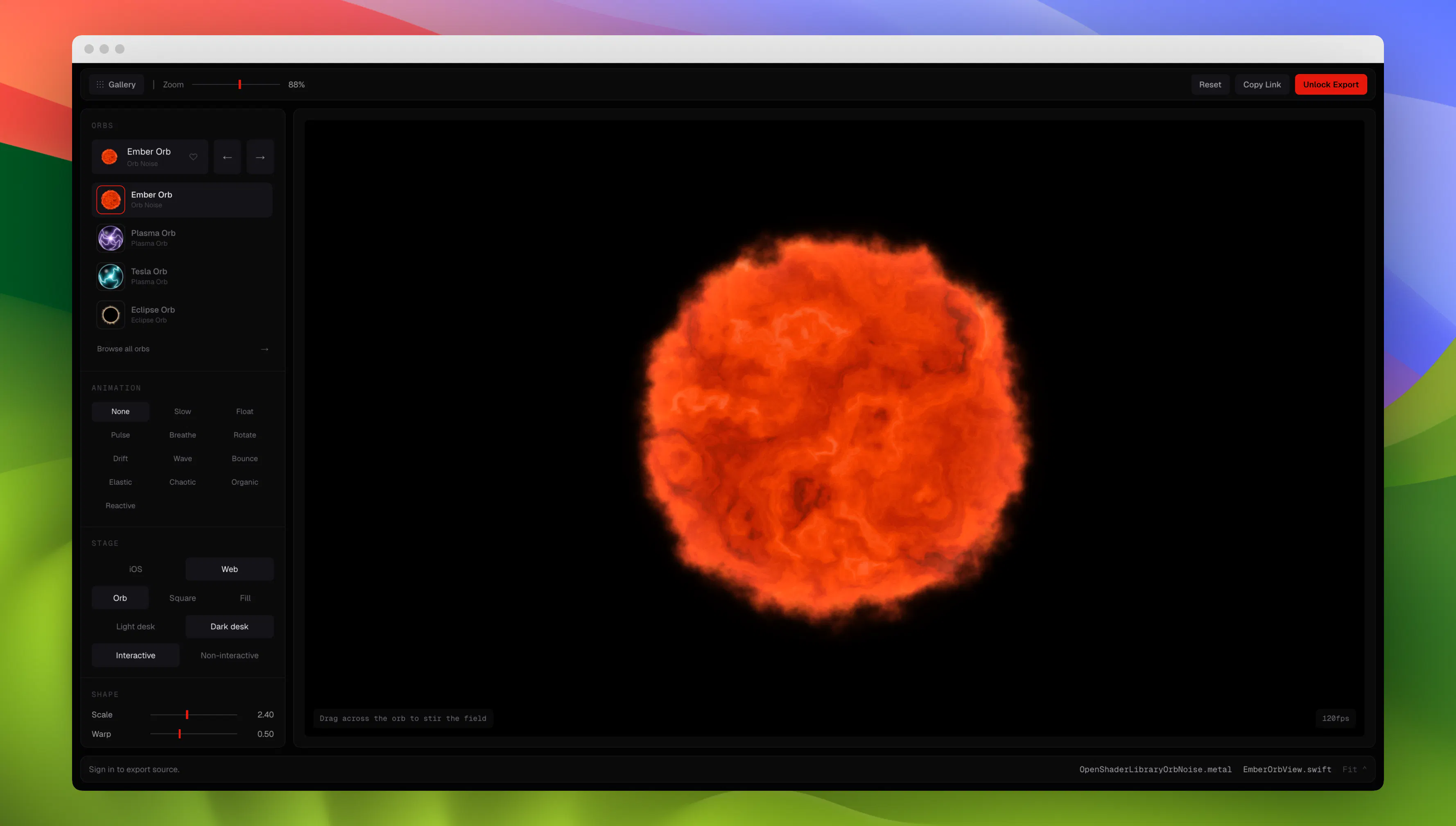 OpenShaderLibrary gallery image