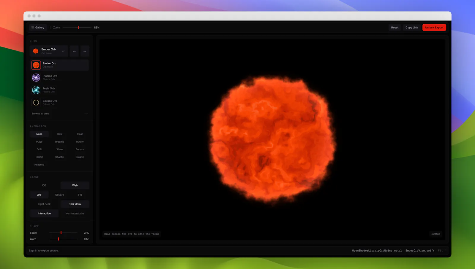 OpenShaderLibrary screenshot 2