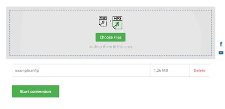 M4P to MP3 online converter gallery image