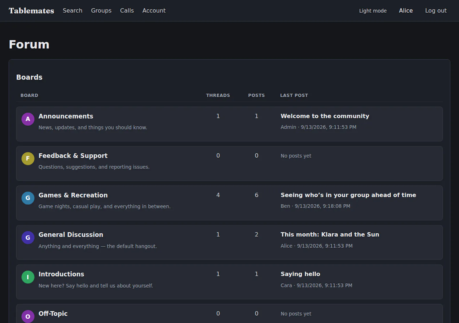 Tablemates screenshot 4