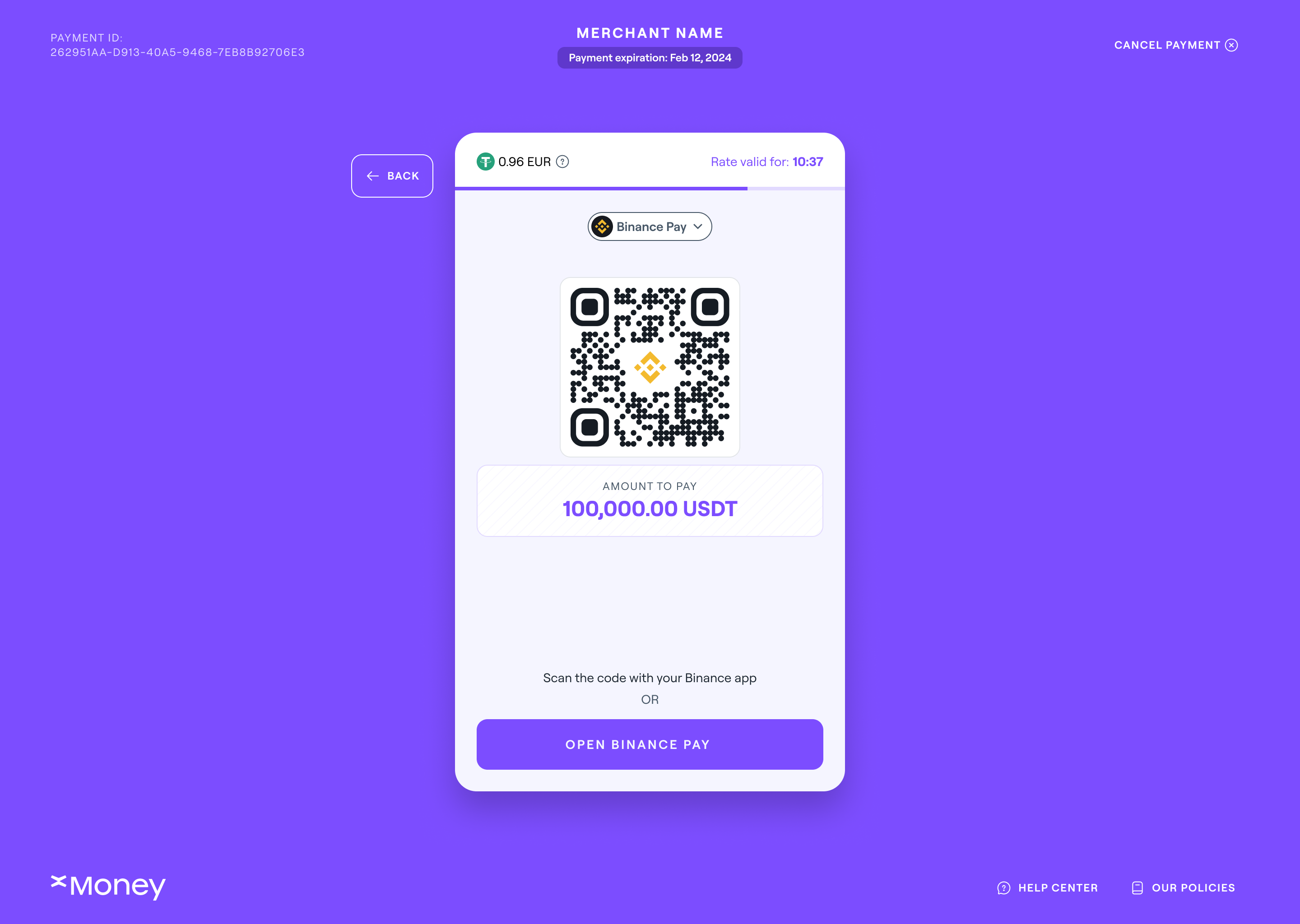 Binance -Bezahlung auf Xmoney - Schnellere, sicherere und einfachere Zahlungen mit über 90 Währungen. Medien 3