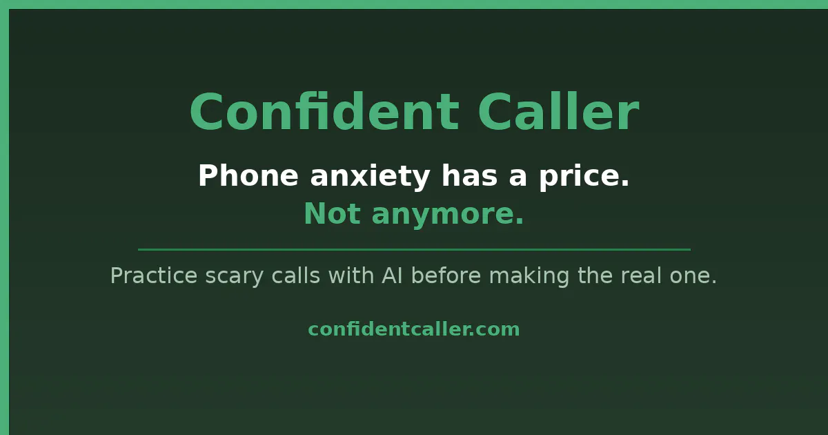 Confident Caller 제품 배너
