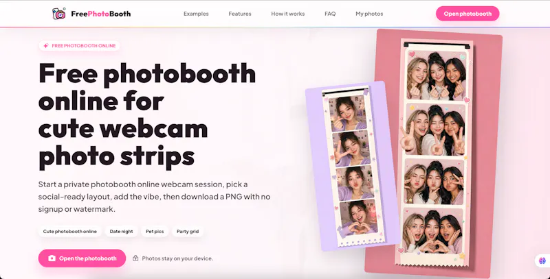 freephotobooth.online screenshot 1