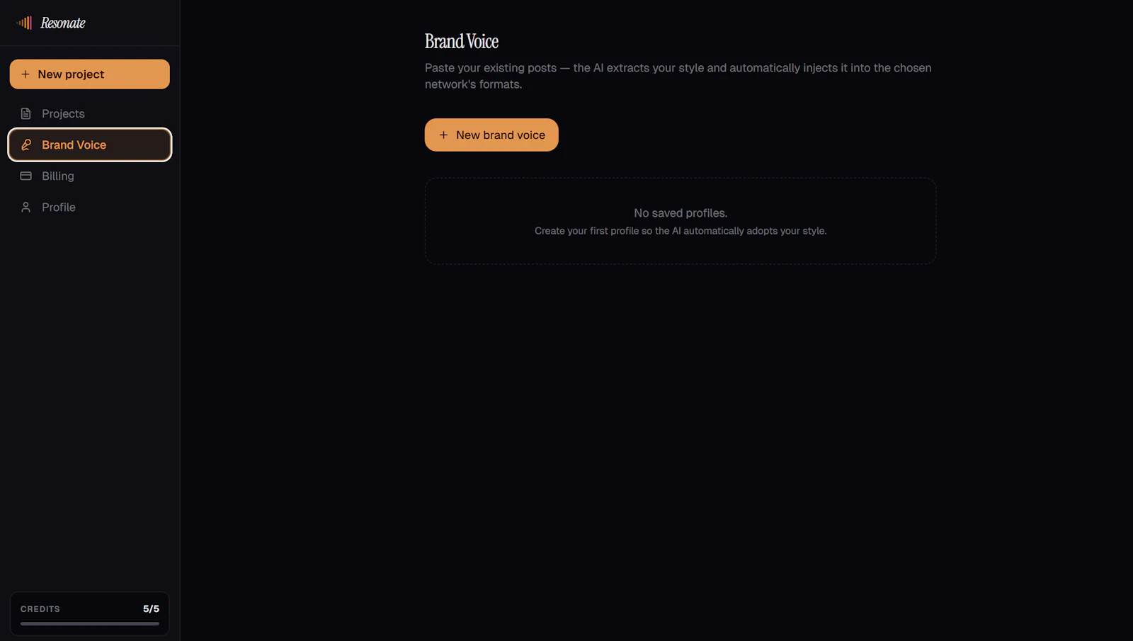 Resonate AI screenshot 2