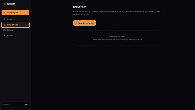 Resonate AI screenshot 2
