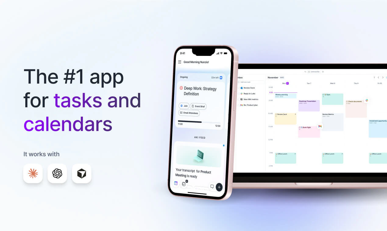startuptile Akiflow - The Time Blocking App-Use it with Claude ChatGPT and more!