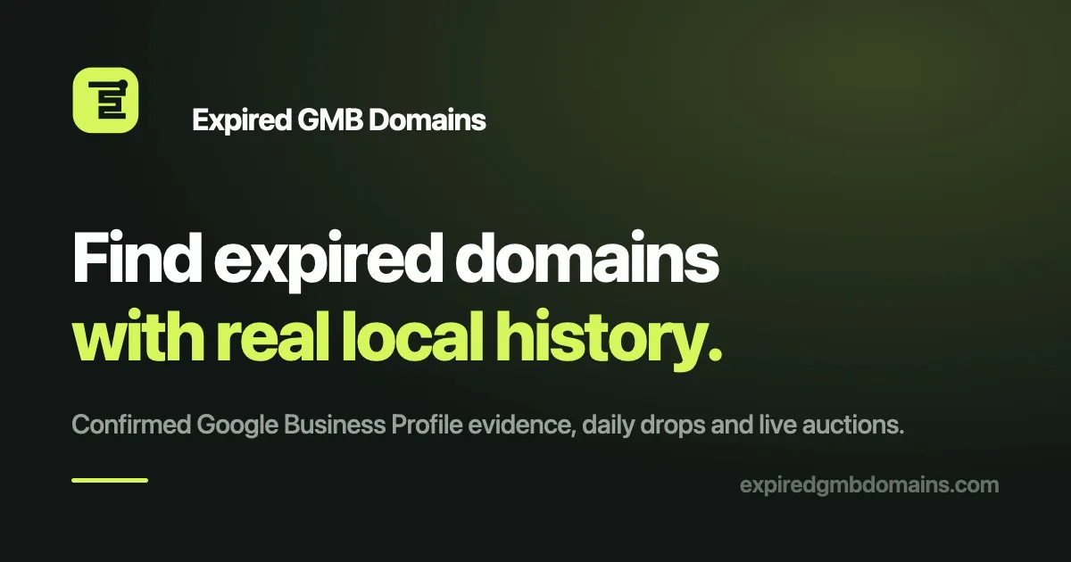 Expired GMB Domains gallery image
