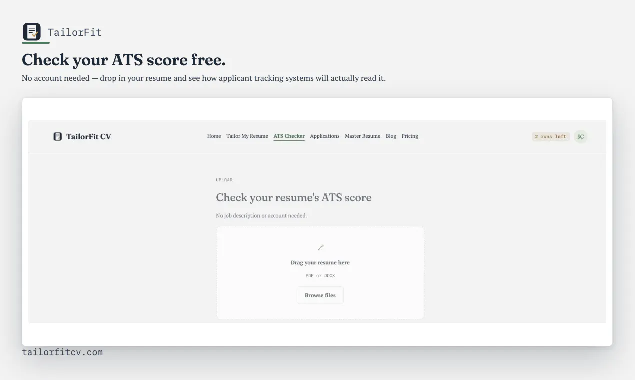 TailorFit CV gallery image