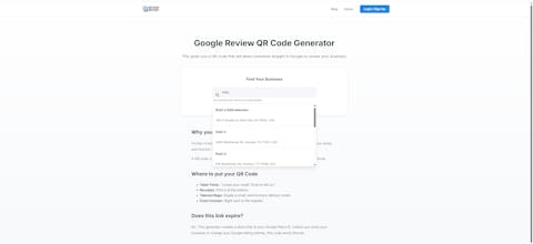 Google Review QR Generator gallery image