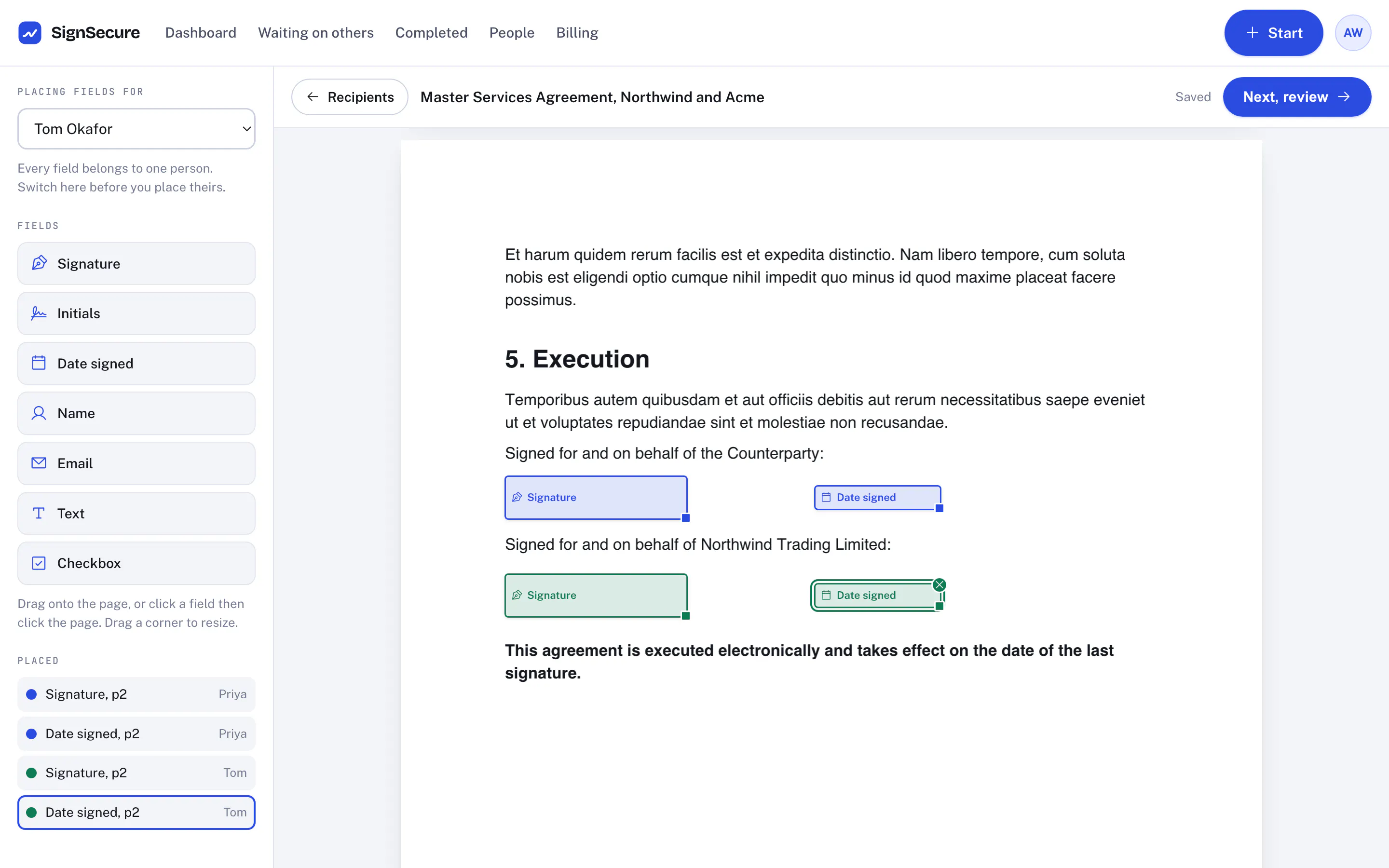 E-signature tool with AI Identity Checks gallery image
