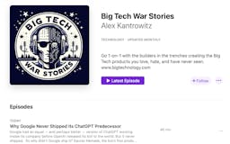 Big Tech War Stories Podcast media 1