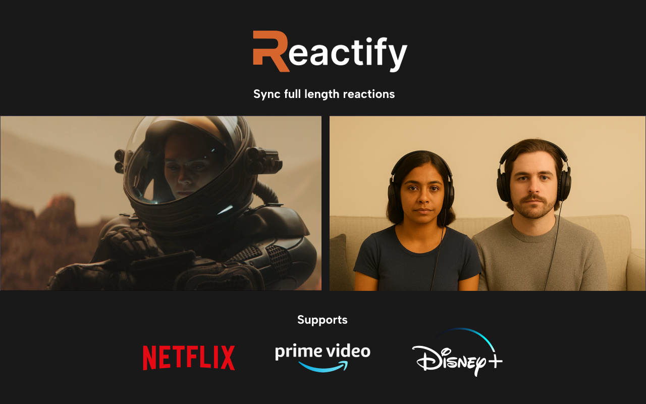 Reactificeren - Synchroniseer uw beelden gemakkelijk met volledige reactievideo's media 2