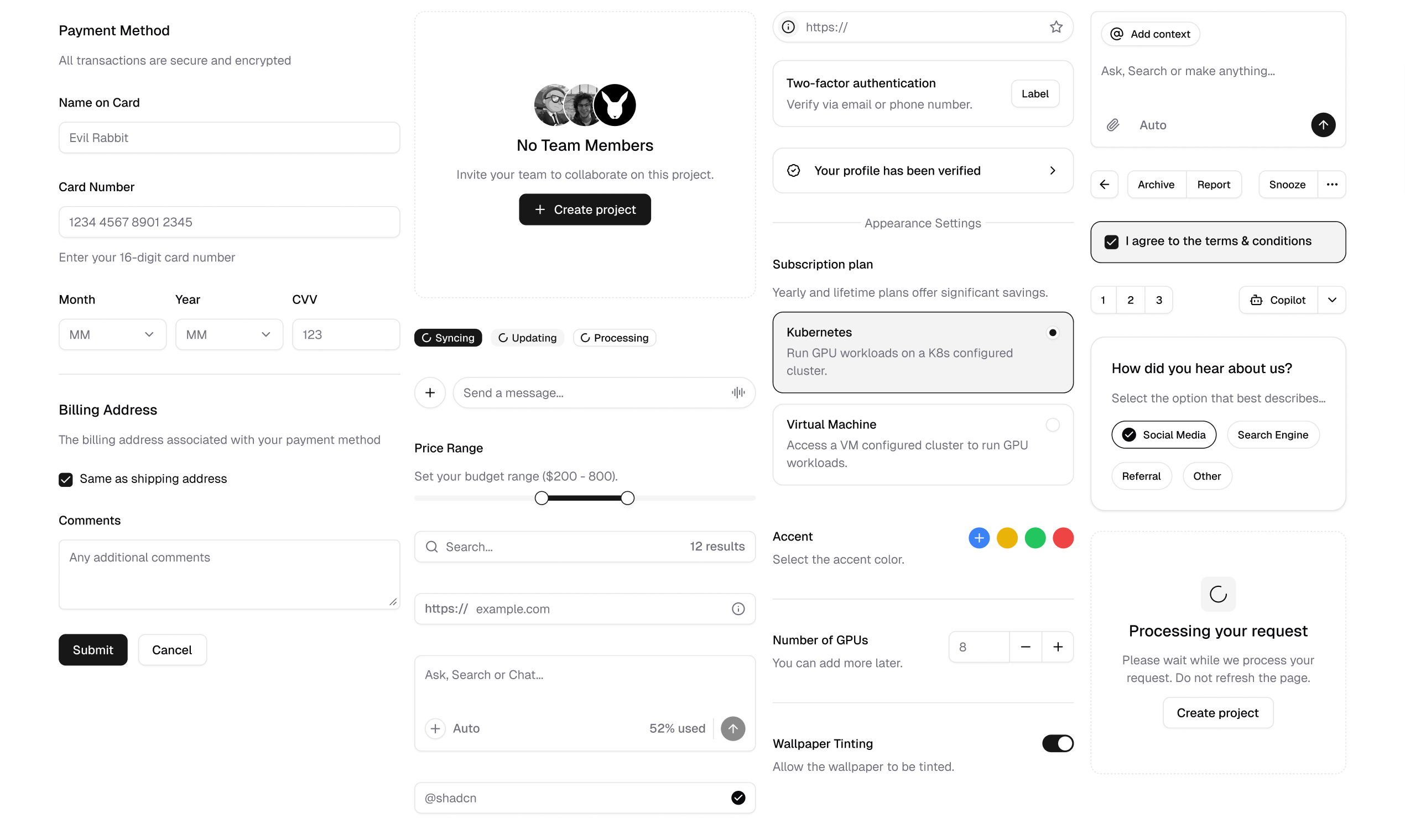 Base Figma shadcn/ui Kit gallery image