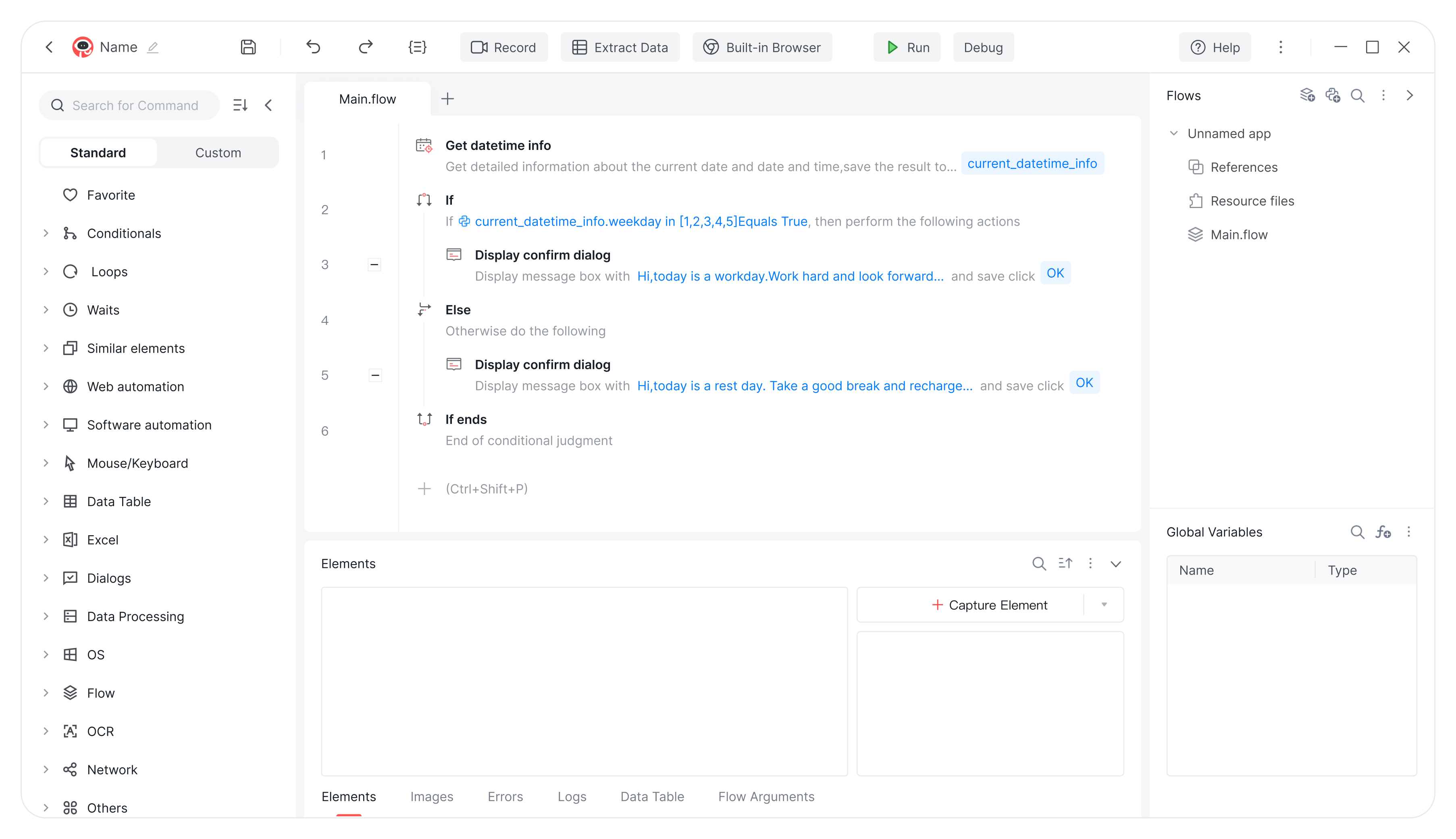 Automa - Main product screenshot demonstrating key features and user interface