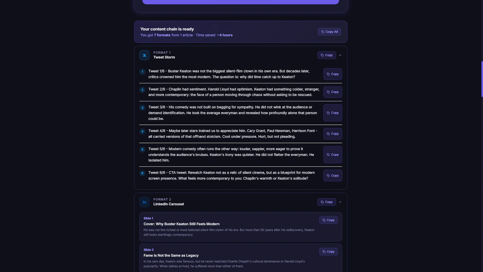 AI Content Repurposer screenshot 4