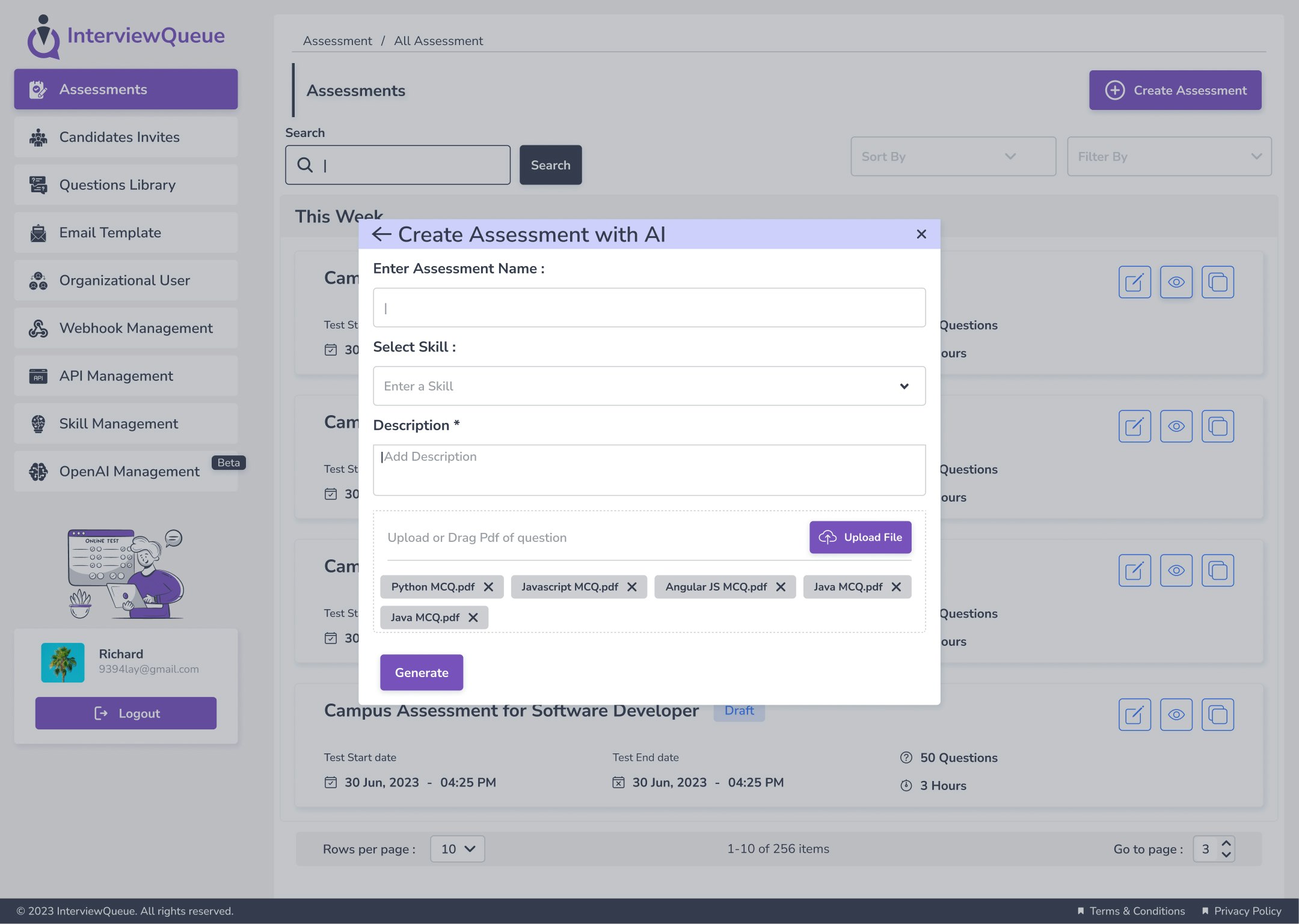 InterviewQueue - InterviewQueue: piattaforma di valutazione di nuova generazione media 3