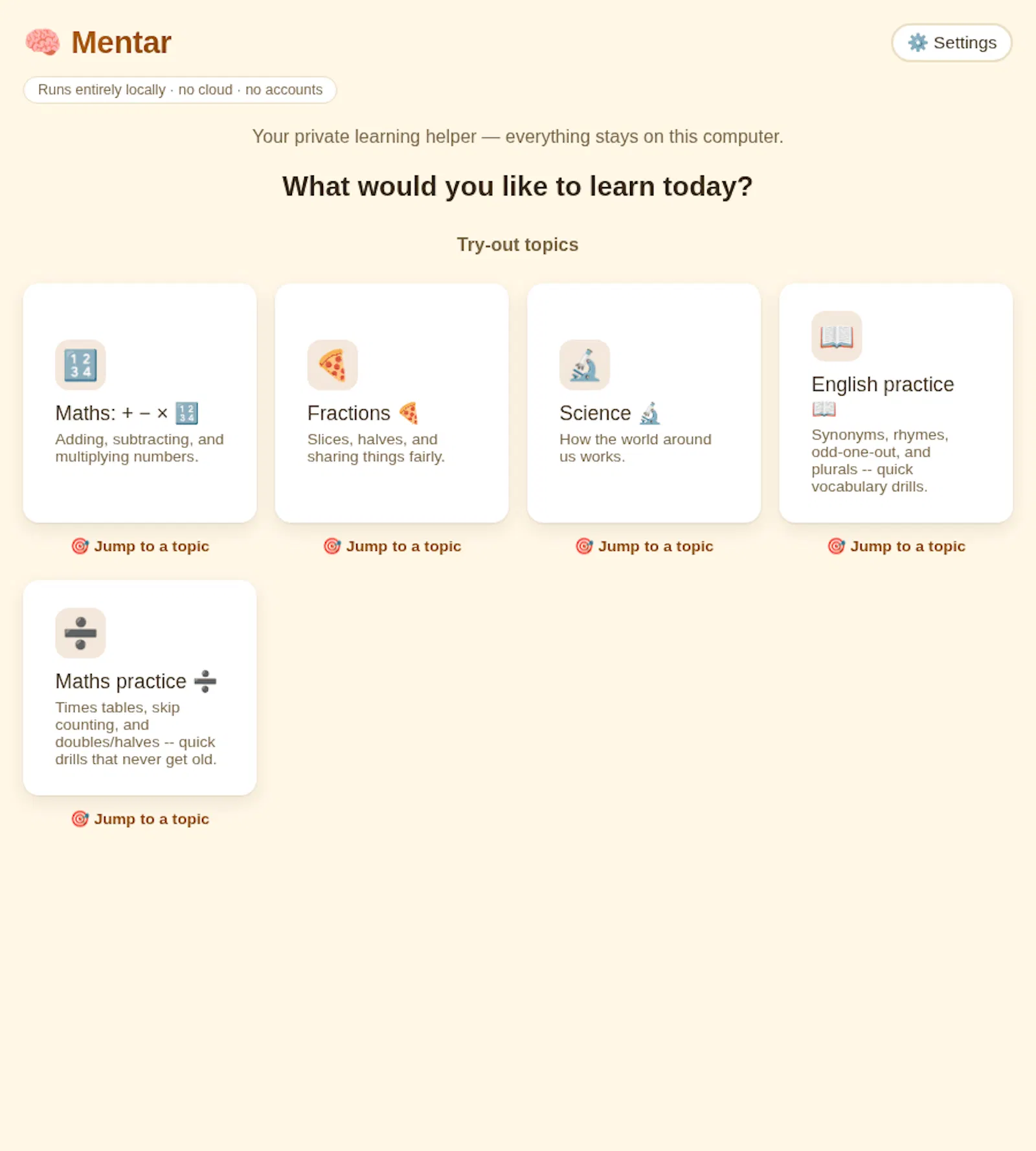 Mentar screenshot 2
