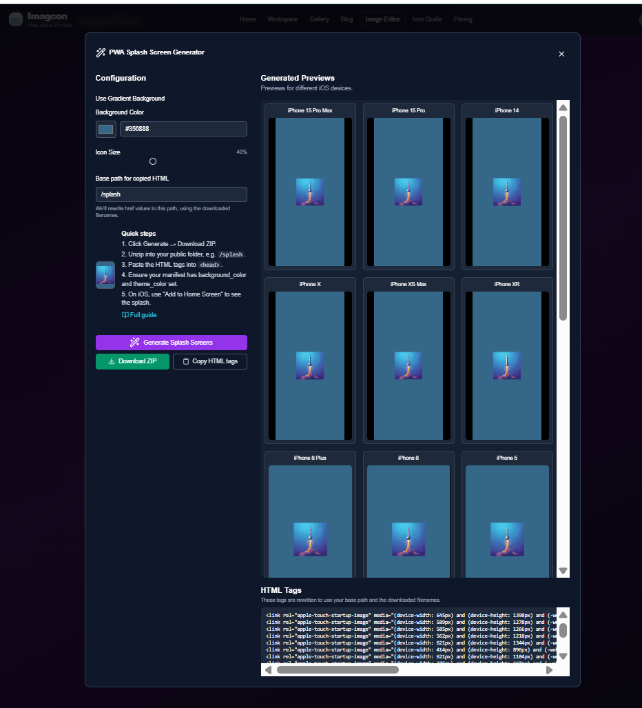 Imagcon - Screenshot 4 showing product features and functionality