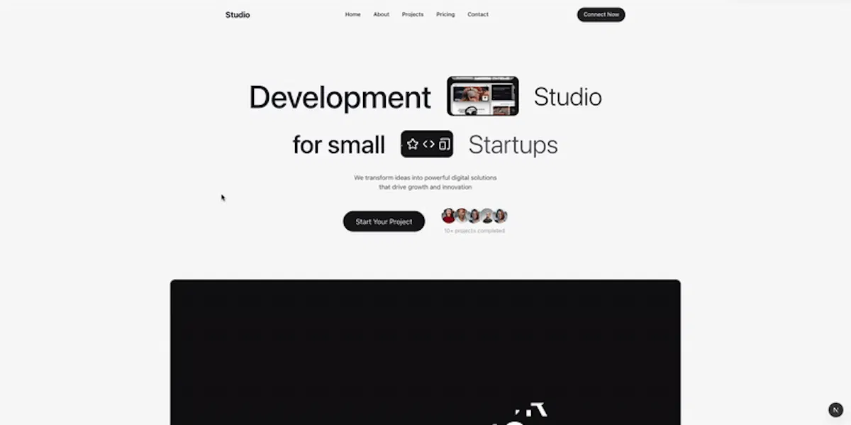 Indie developer website template