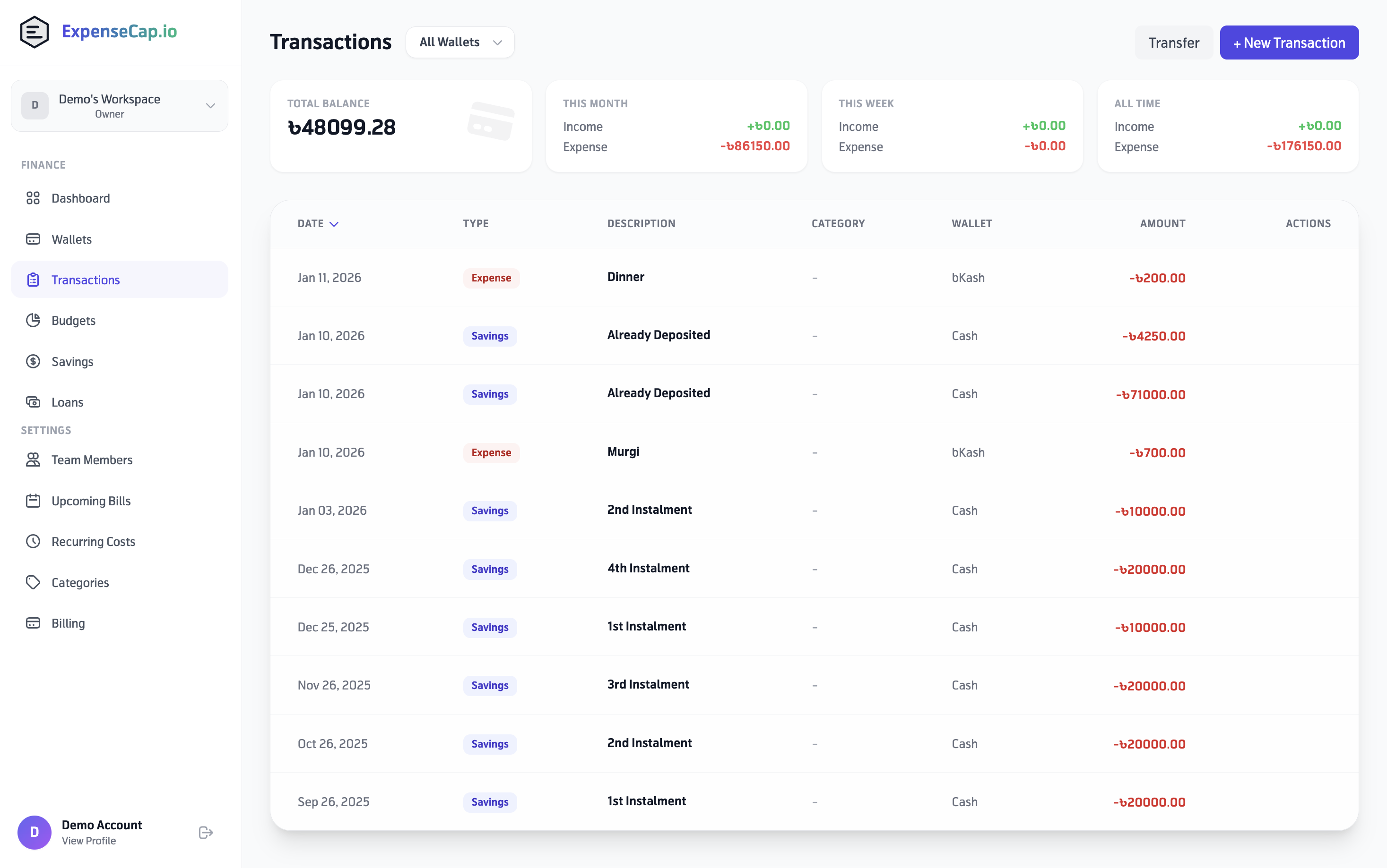 ExpenseCap.io gallery image