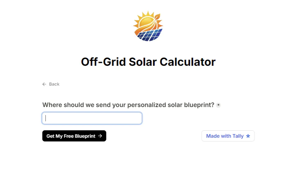Off-Grid Solar Calculator gallery image